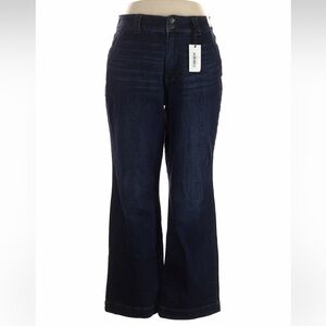 Judy Blue 16w Penny Dark Indigo Trouser Wide Leg